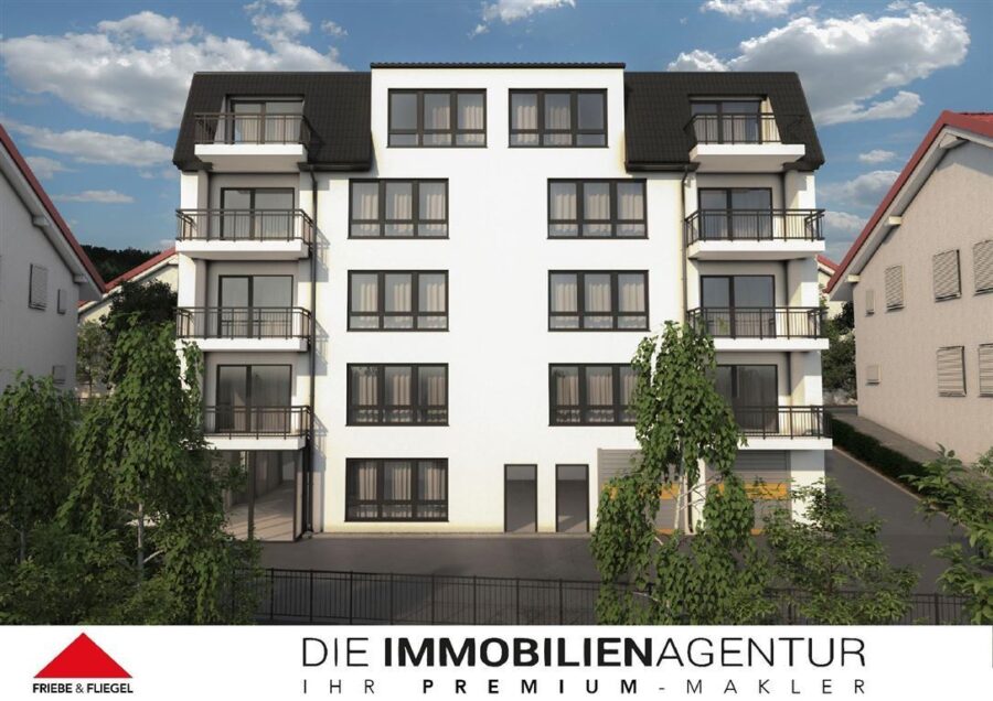 Wohnen mit Weitblick - Neubauwohnung mit Balkon - Visualisierung